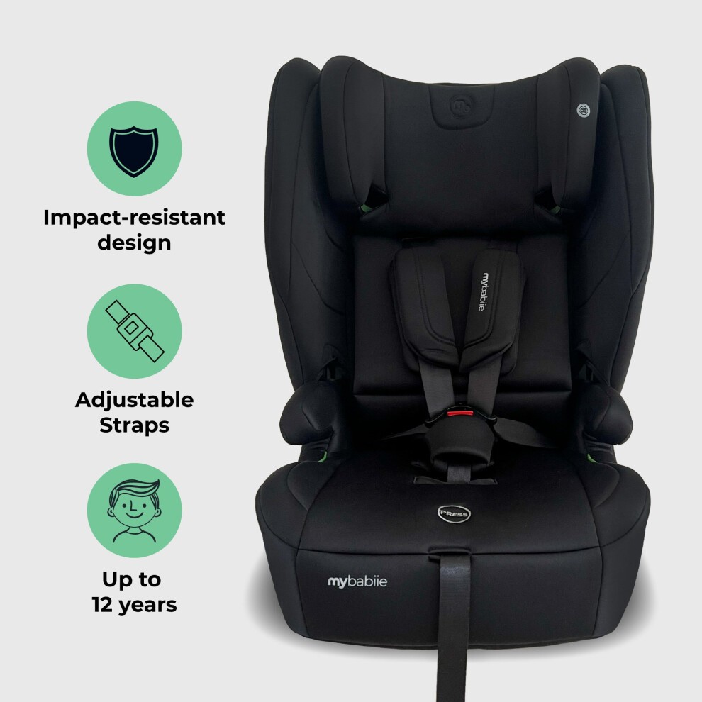 My Babiie MBCS80 Foldable Toddler to Booster R129 Car Seat - Black - image 4