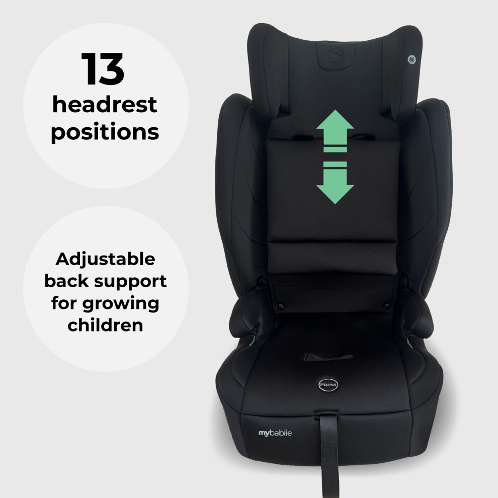 My Babiie MBCS80 Foldable Toddler to Booster R129 Car Seat - Black - image 5