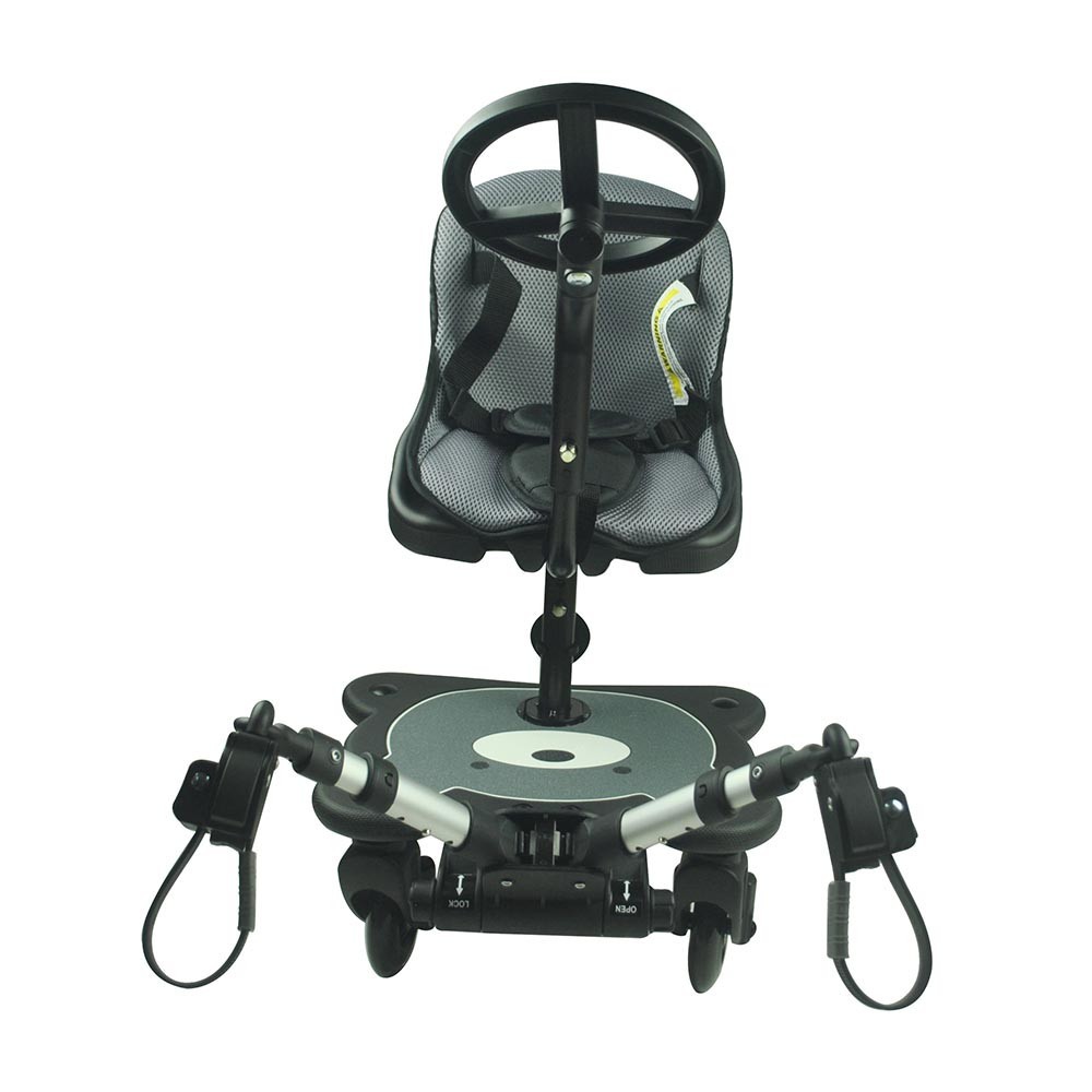 Roma 4 Rider Toddler Seat and Ride On Board - Black - image 2