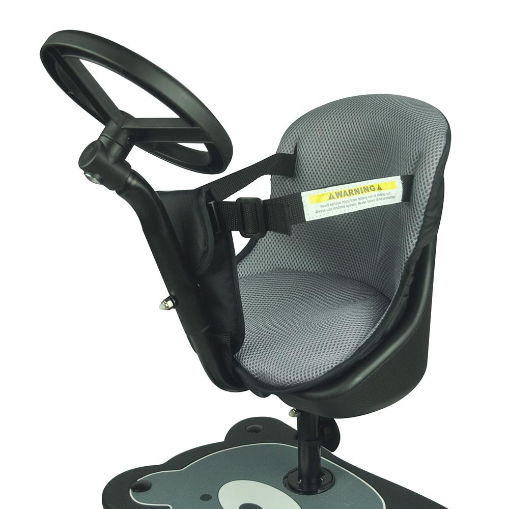 Roma 4 Rider Toddler Seat and Ride On Board - Black - image 3