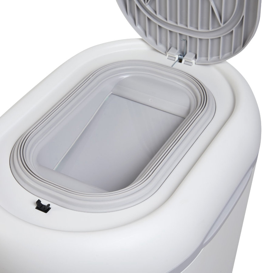 Shnuggle Nappy Bin- White + Grey - image 3
