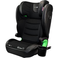 Black Cozy 'N Safe Augusta i-Size 2/3 car seat with padded headrest, armrests, and cup holder.