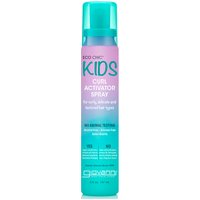 Teal and pink Giovanni Eco Chic Kids Curl Activator Spray bottle, 147ml, with child-friendly design.
