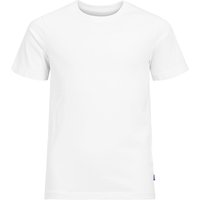 White Jack & Jones Junior organic cotton tee, short sleeves, crew neck, size 8Y.