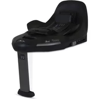 Black Silver Cross Base Plus 360 Rotating ISOFIX car seat base with adjustable support leg and sleek design.