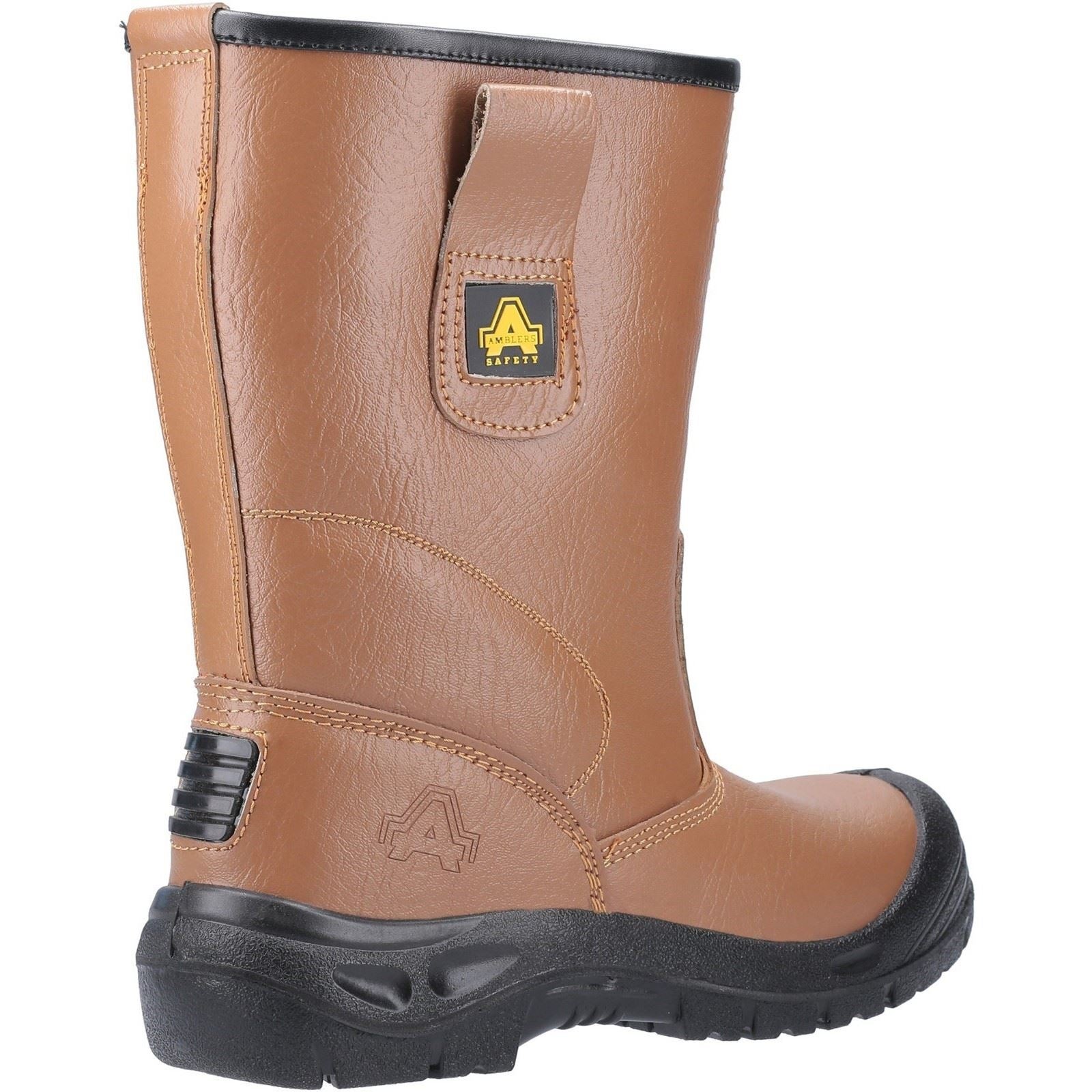 Amblers Safety FS142 Water Resistant Pull On Safety Rigger Boot in Tan - image 2