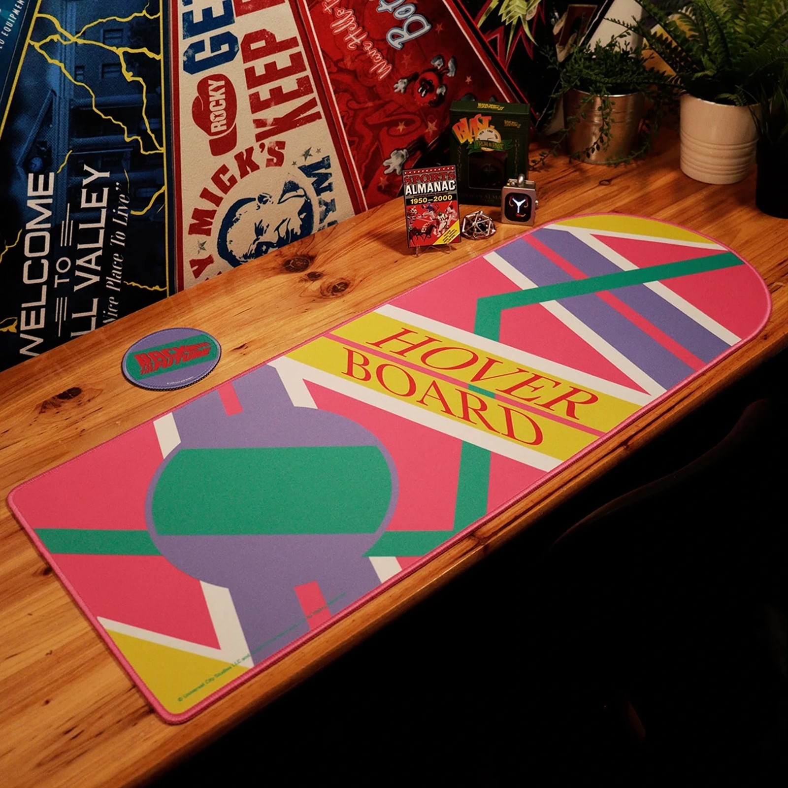 Back to the Future Back to the Future XL Hoverboard Desk Pad and Coaster Set
