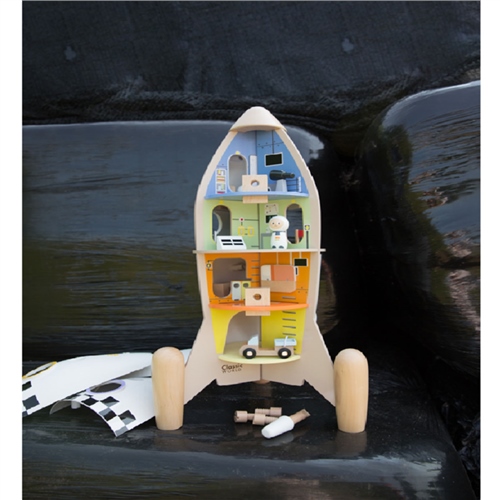 Classic World Wooden Rocket Ship Playset - image 2