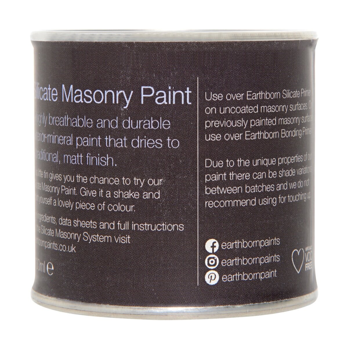 Earthborn Silicate Masonry Paint 100ml, Cottage Cream - image 2
