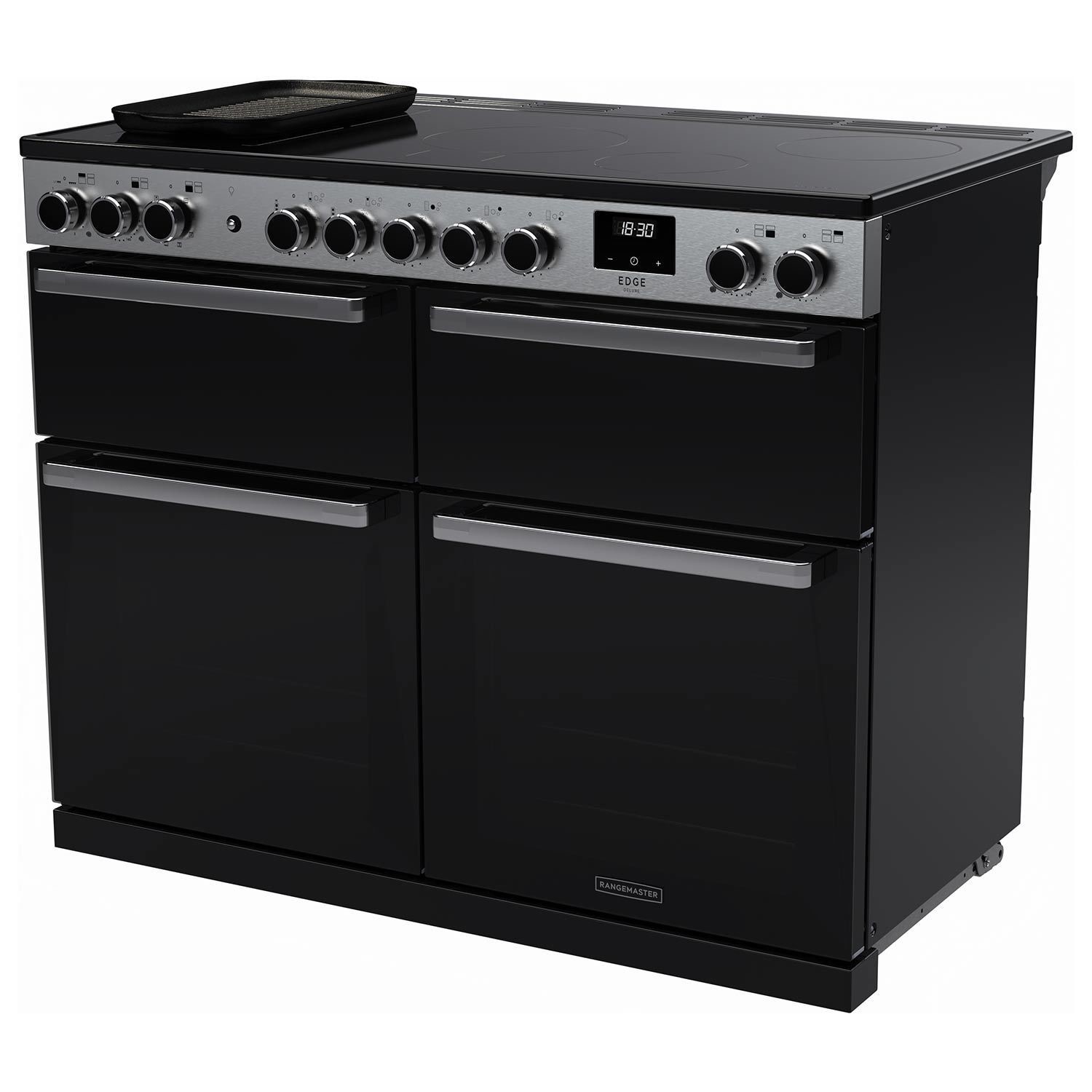 Edge Deluxe 110cm Induction Black Glass/Chrome - image 2