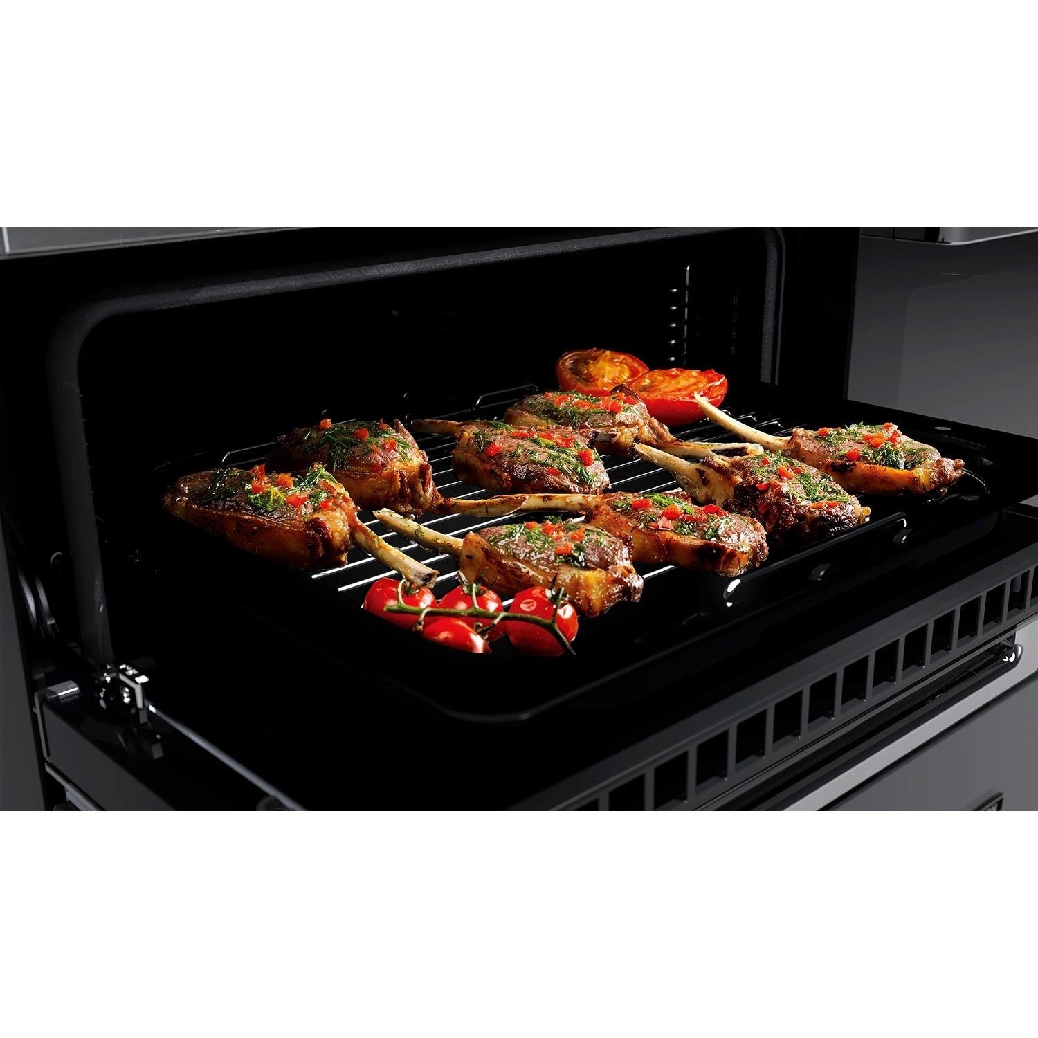 Edge Deluxe 110cm Induction Black Glass/Chrome - image 4