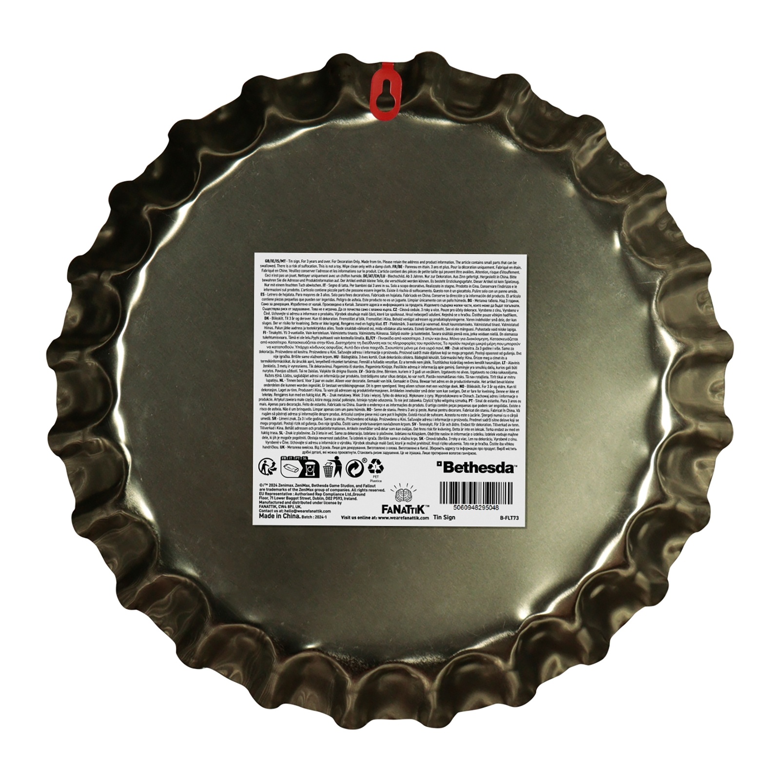 Fallout Nuka-Cola Bottle Cap Tin Sign - image 2