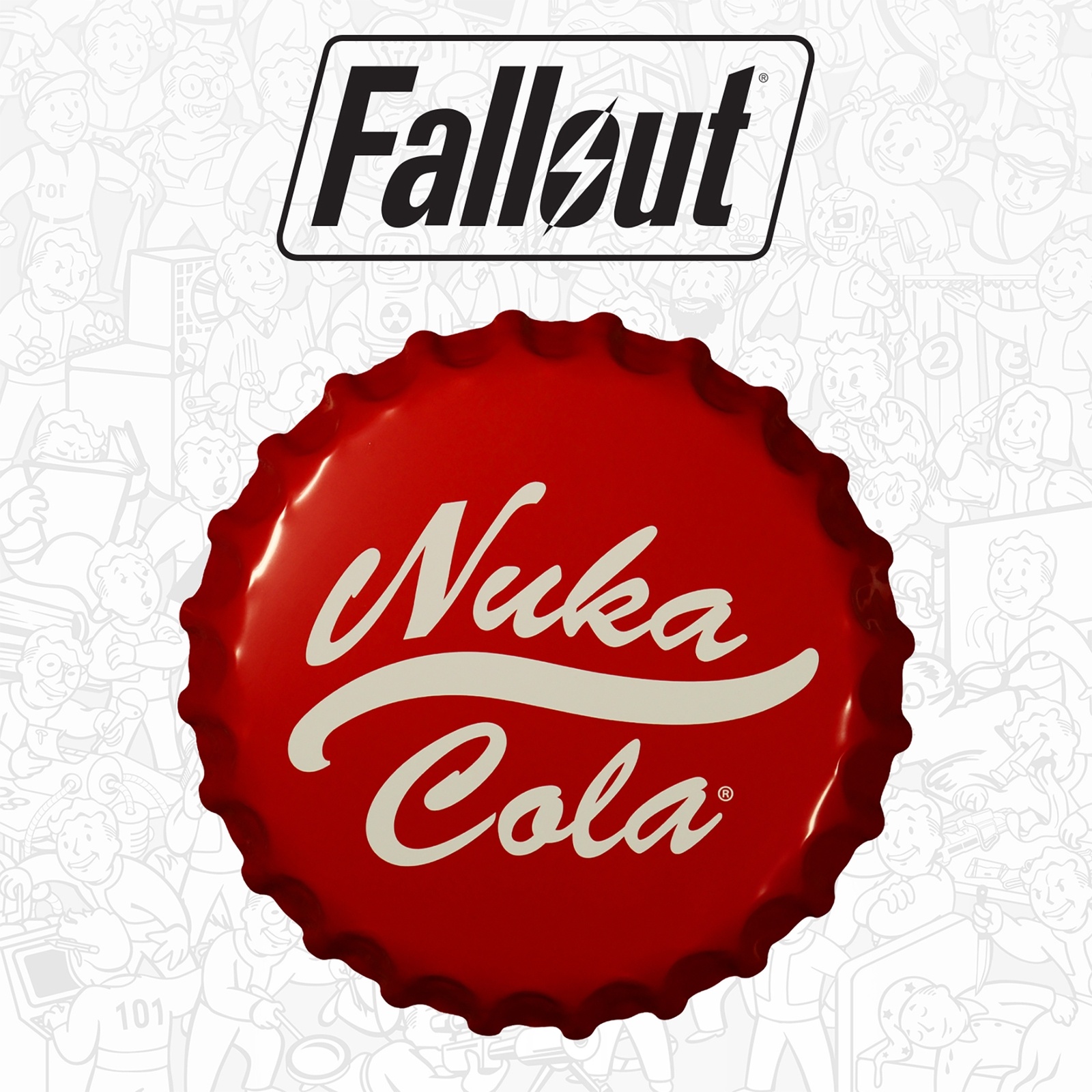 Fallout Nuka-Cola Bottle Cap Tin Sign - image 4