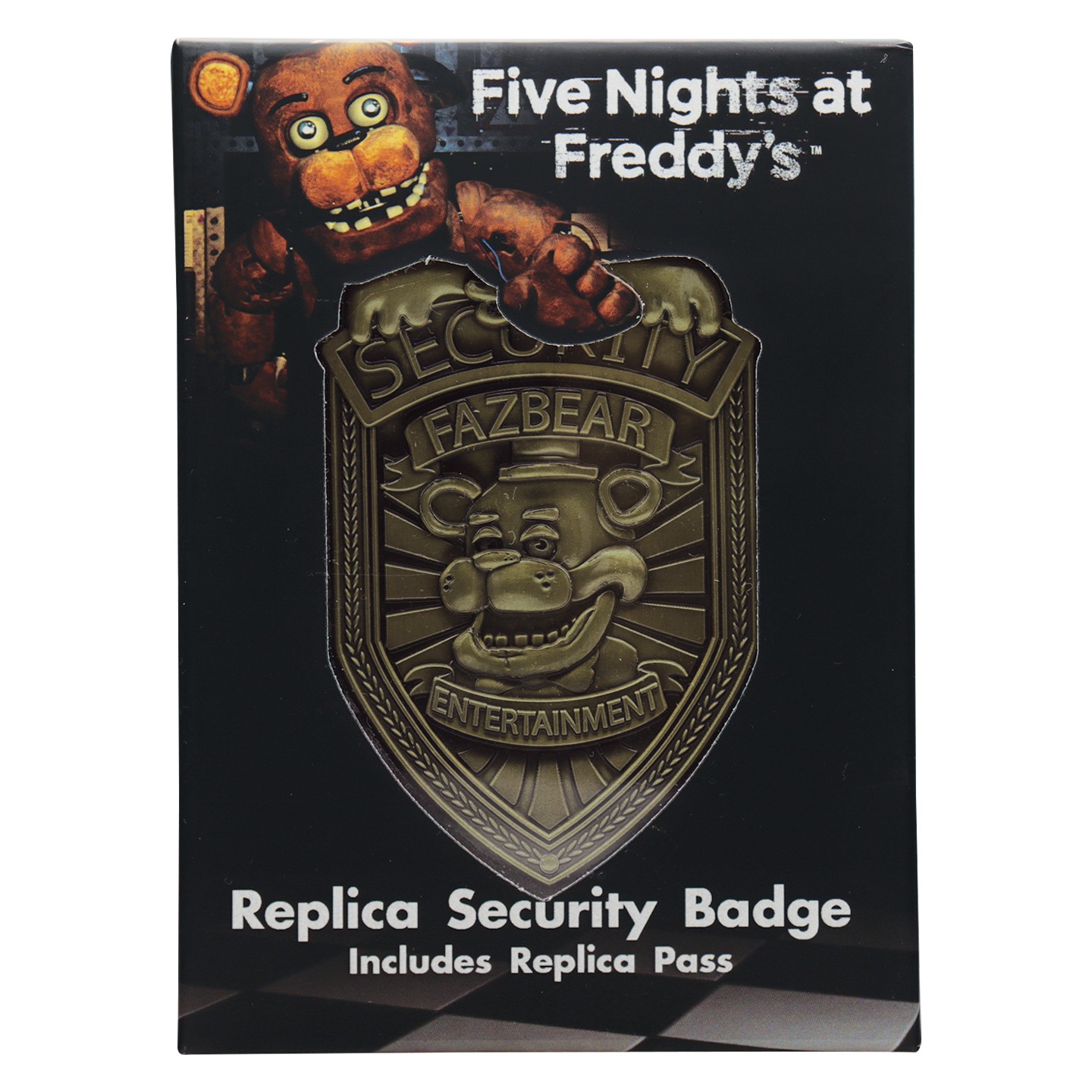 Five Nights at Freddy's Replica Security Badge Antique Brass Edition - image 4