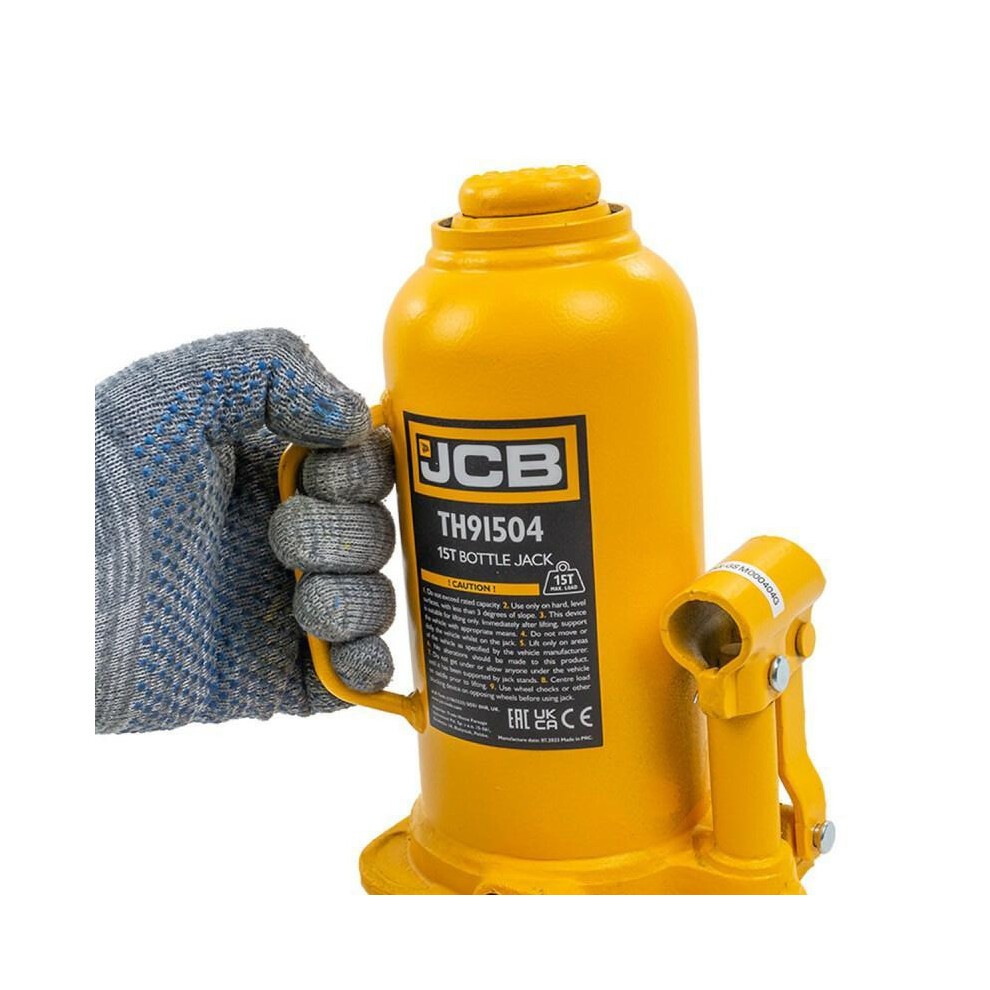 JCB 15 Tonne Automotive Hydraulic Bottle Jack, 460mm Maximum Lift - image 2