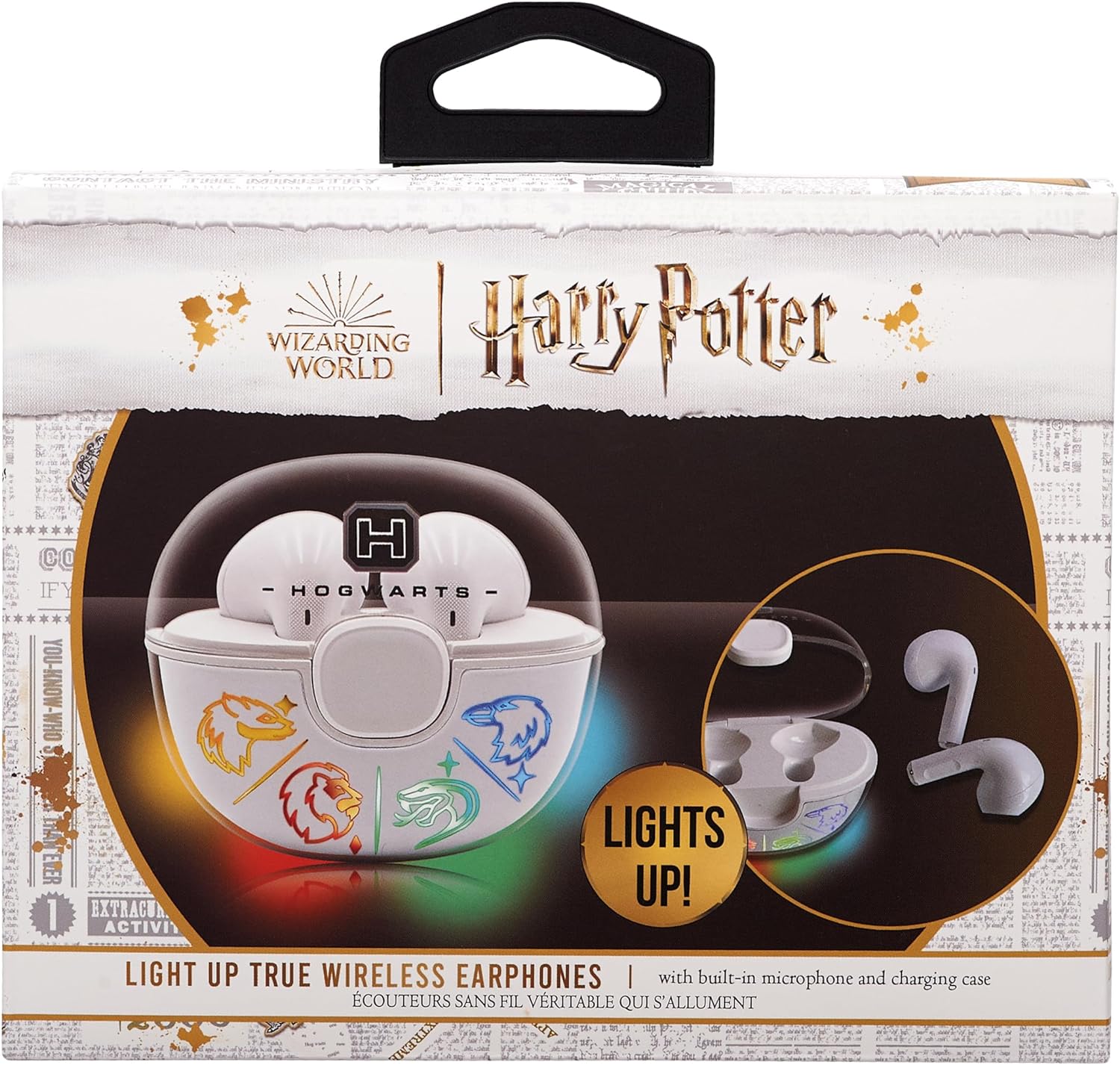 Lazerbuilt Harry Potter Hogwarts Light Up Bluetooth Earphones - image 4
