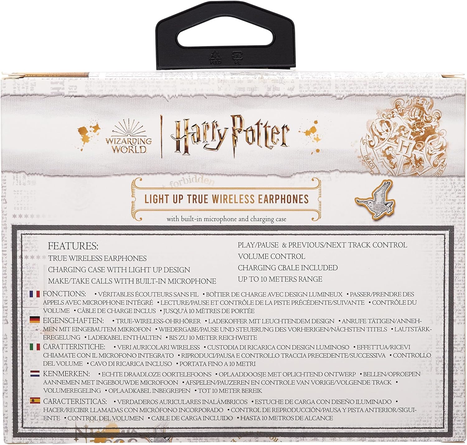 Lazerbuilt Harry Potter Hogwarts Light Up Bluetooth Earphones - image 5
