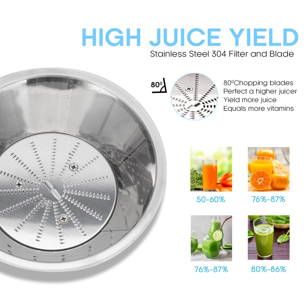 PureMate NaturoPure Silver Professional Whole Fruit Juicer 1000W - image 2