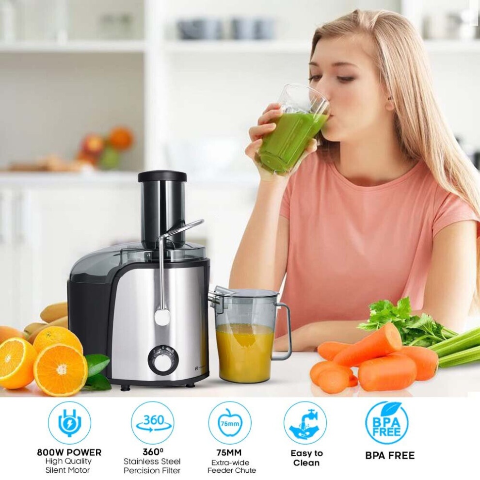 PureMate NaturoPure Silver Professional Whole Fruit Juicer 1000W - image 4