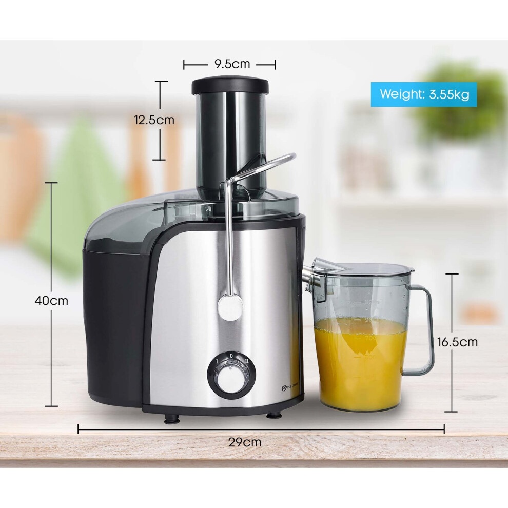 PureMate NaturoPure Silver Professional Whole Fruit Juicer 1000W - image 5