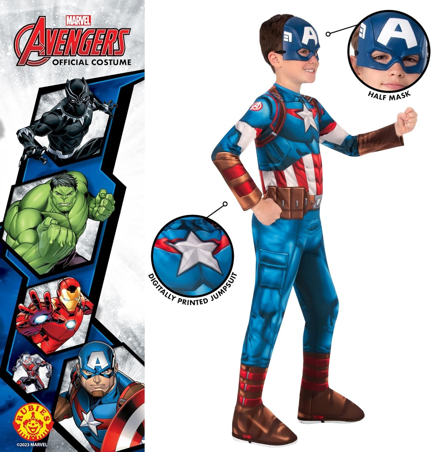 Rubies 3-4 Years Captain America Dress Up Costume - image 4