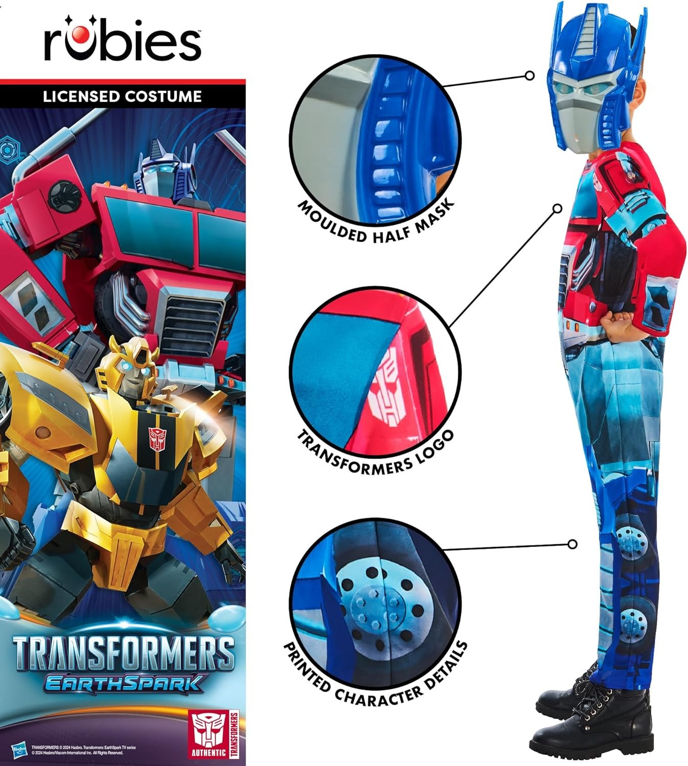 Rubies 5-6 Years Transformers Optimus Prime Dress Up Costume - image 4
