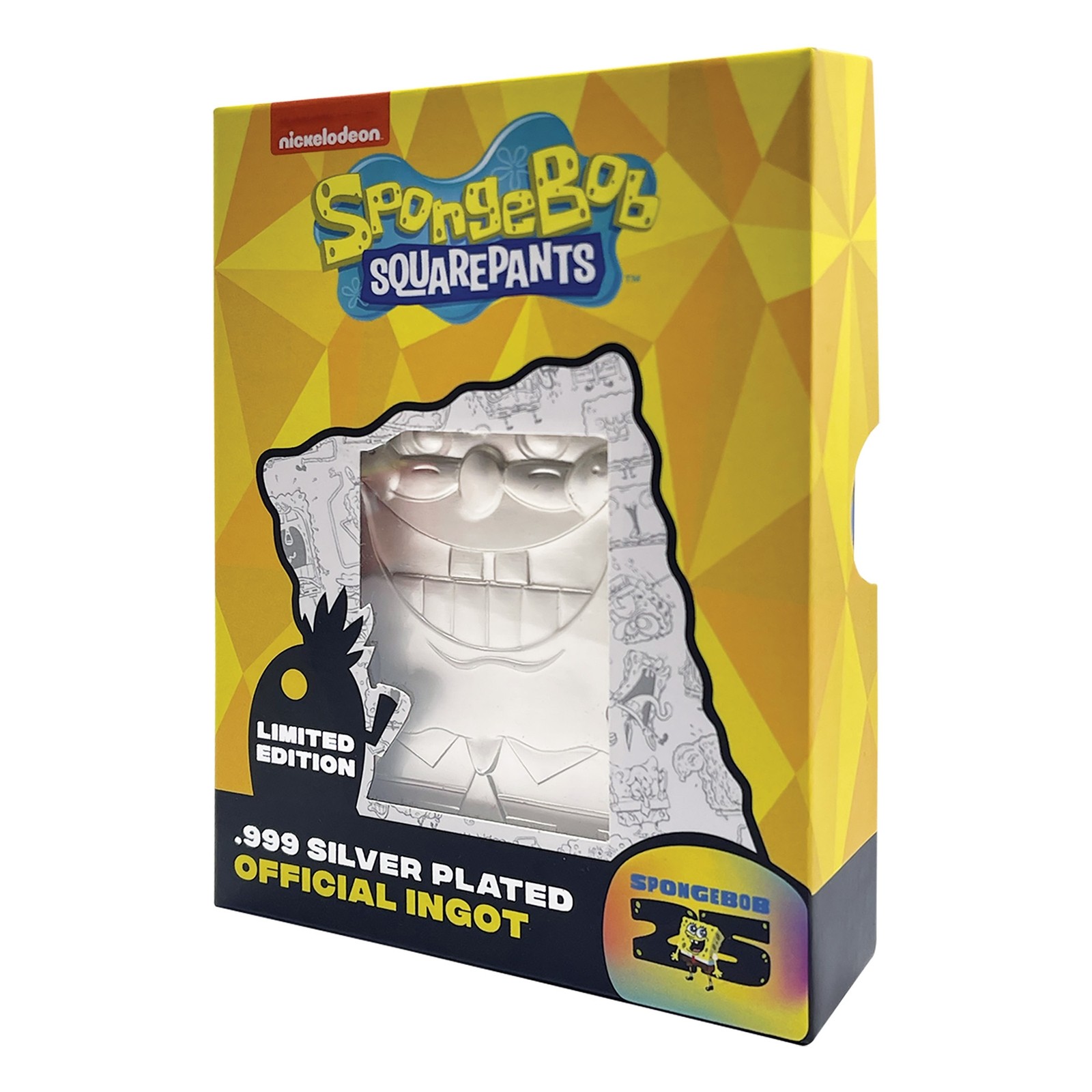 SpongeBob SquarePants 25th Anniversary .999 Silver Plated Ingot - image 2