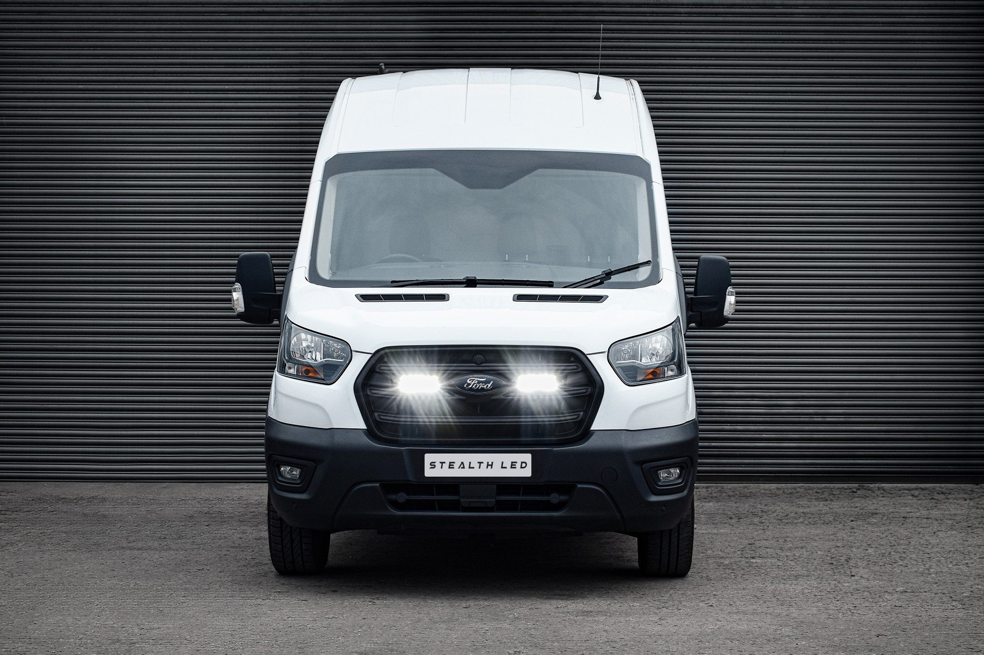Stealth LED Ford Transit 2020+ Twin 7" Luminous LED Integration Grille Kit - 10,080 Lumens - image 2