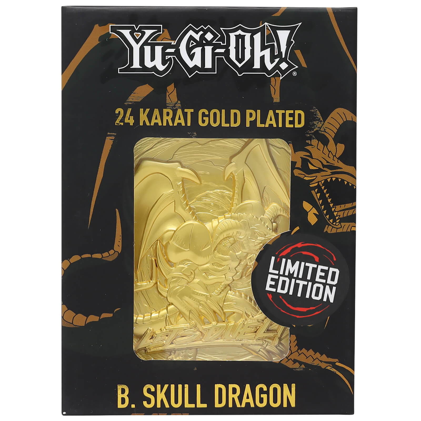 Yu-Gi-Oh! Fanattik Yu-Gi-Oh! Limited Edition 24K Gold Plated Collectible - B. Skull Dragon