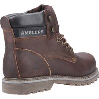 Brown leather Amblers Dorking casual boot size 12 with padded collar, lace-up front, and rugged sole.
