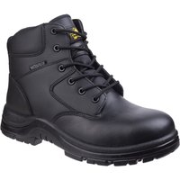 Black Amblers Safety FS006C boot with padded collar, lace-up front, and slip-resistant sole.