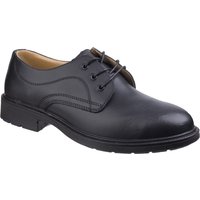 Black Amblers Safety Fs45 shoe, size 14, with lace-up design, padded collar, and slip-resistant sole.