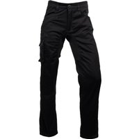 Black Caterpillar Operator Fx trousers, size 34, with side cargo pocket and button closure.