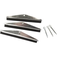 Draper spare stone set for cylinder hone, includes three metal-backed stones and three cotter pins, 280 grit.