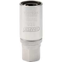 Silver Draper 10mm stud extractor with hexagonal base and engraved branding on the cylindrical body.