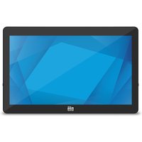 Elo Touch Solutions POS system with 15.6" touchscreen, black frame, sleek design, and Elo logo on bottom bezel.