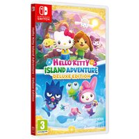 "Hello Kitty Island Adventure Deluxe Edition for Switch, colorful cover with Hello Kitty and friends in a tropical setting"