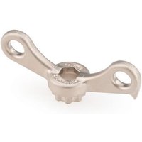 Silver Park Tool BBT-10.2 with dual wing design and hex center for HollowTech 2 bearing adjustment.