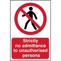 Scan PVC Sign 400 x 600mm - No Admittance - image 2