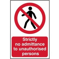 Scan PVC Sign 400 x 600mm - No Admittance - image 4
