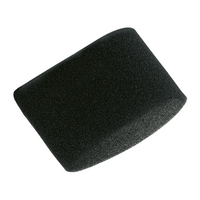 Black cylindrical foam filter for Sealey PC200 & PC300, textured surface, pack of 10.