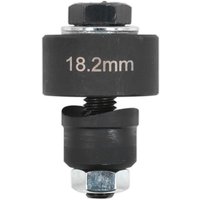 Sealey Parking Sensor Aid Bumper Hole Cutter, black with 18.2mm marking, cylindrical shape, threaded bolt.