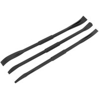 Black Sealey mini trim panel removal set with three flat, double-ended tools featuring ergonomic grips.