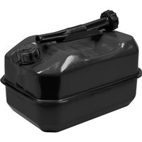 Black Sealey Wide Base Jerry Can with a sturdy handle, screw cap, and rectangular shape.