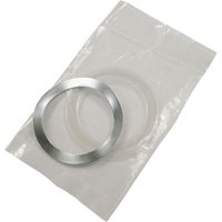 SRAM BB30 Shim and Wave Washer Kit with silver metal washer and clear plastic shims in a transparent plastic bag.