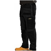 Black Stanley® Omaha slim fit holster trousers with multiple pockets, waist 36in, leg 29in, worn with tan boots.