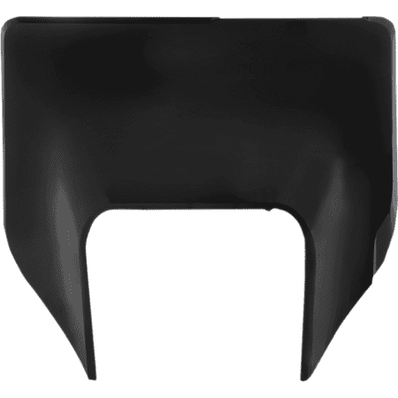 Black plastic headlight surround designed for Acerbis FE 250/350/450/501 and TE 150/250/300I models from 2020 to 2023, featuring a sleek, aerodynamic shape.