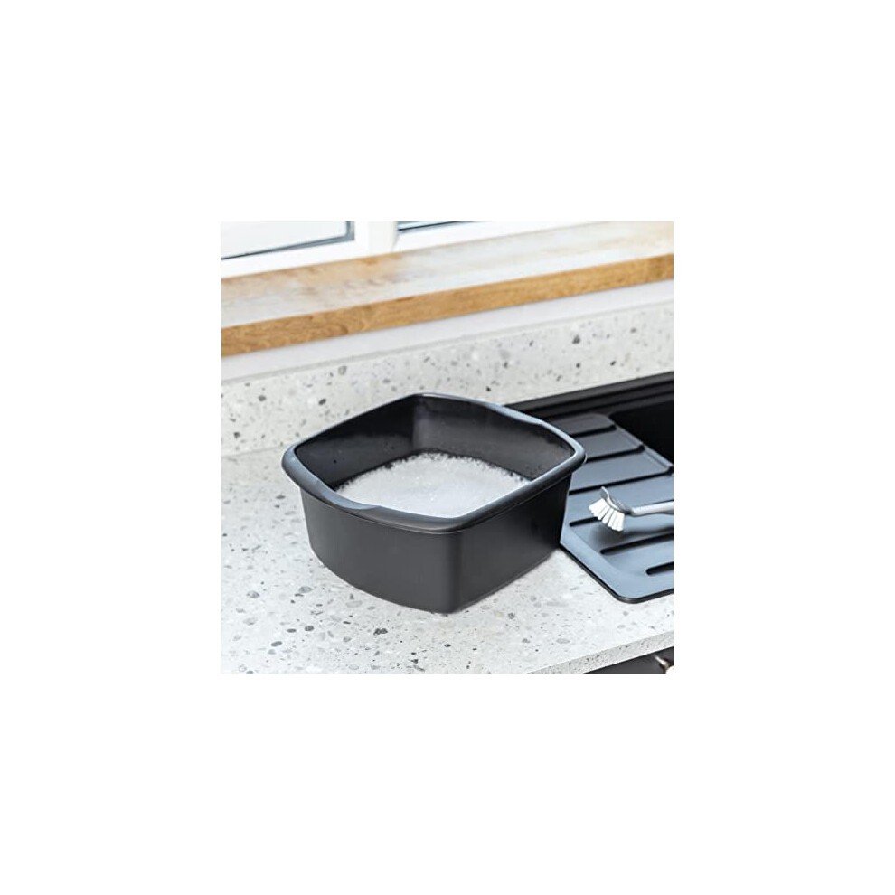 Addis Black Small Rectangular Sink Bowl 8L - image 2