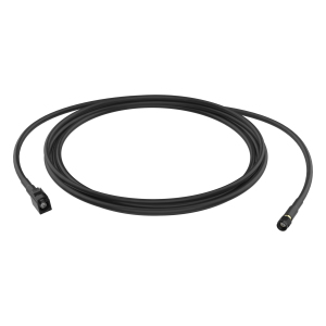 Black 8-meter cable designed for indoor and outdoor use, featuring connectors compatible with AXIS Series modular cameras.