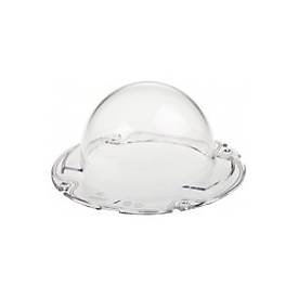 Clear dome-shaped cover for a security camera accessory, made of durable plastic with a smooth surface and a circular base for easy installation.